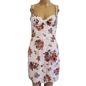Brock Collection x H&M Floral Linen Bustier Dress (EUR 38/US S)